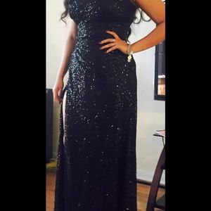 Black all glitter dress